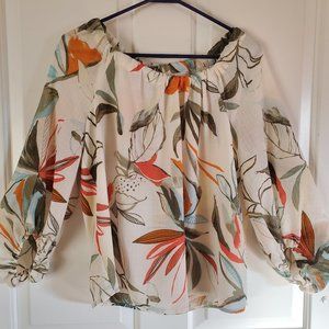 A New Day Floral Long Sleeve Blouse